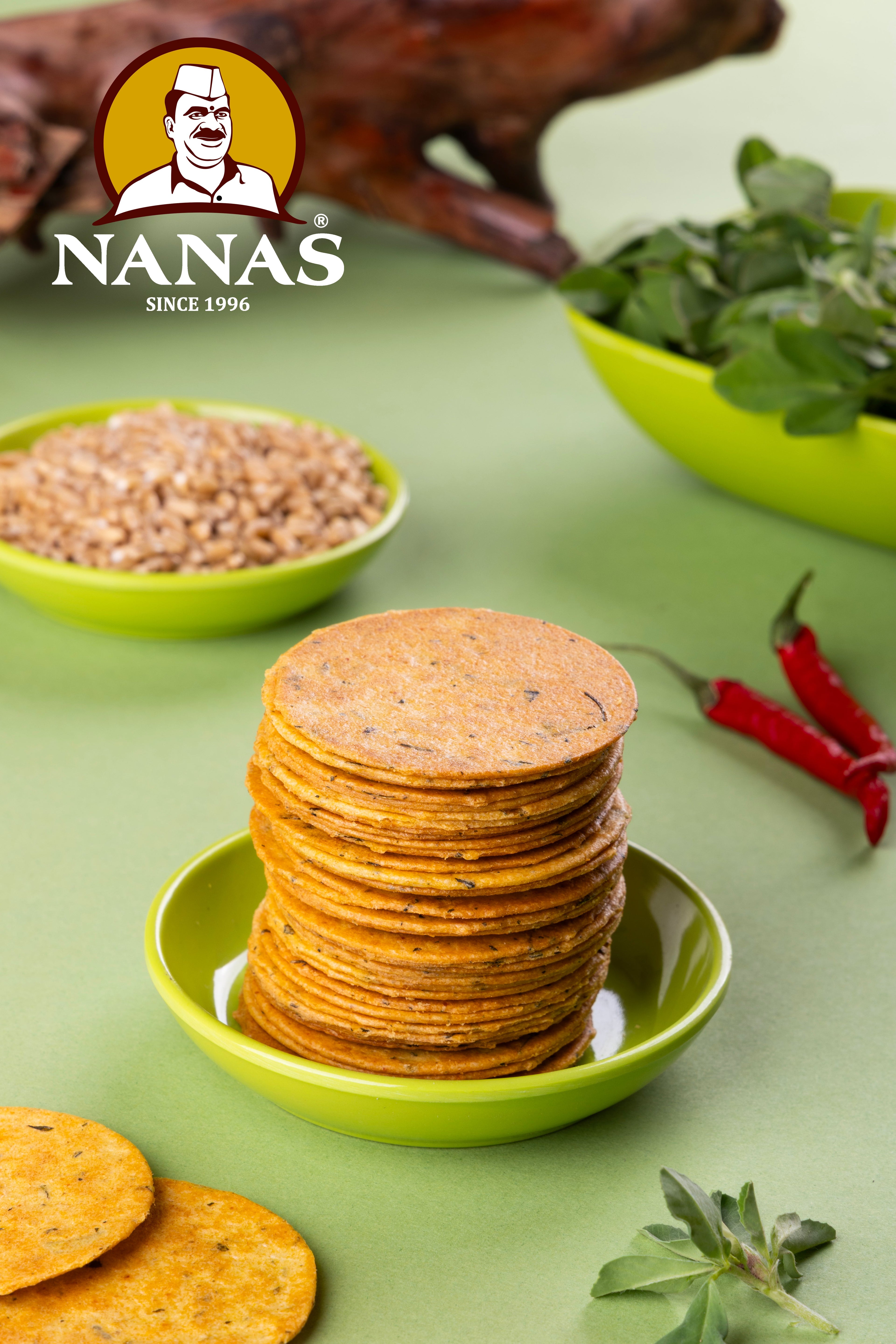 Khakhra – Crispy Wheat Crackers